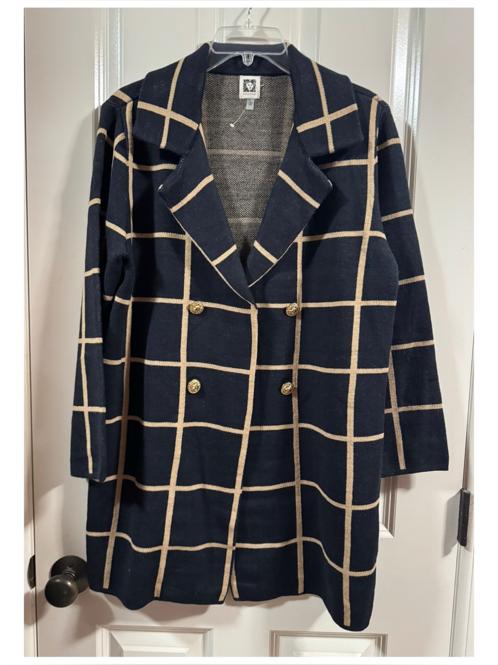 NWOT Anne Klein Knit Longline Jacket Blazer